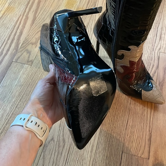 New Azalea Wang Cowboy Stilettos - Picture 5 of 6